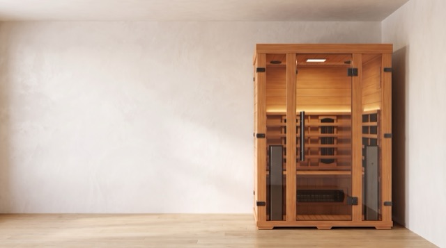 Indoor infrared sauna — daylight hero