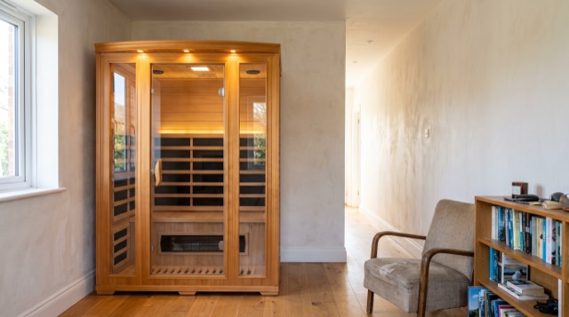 Indoor infrared sauna — daylight hero