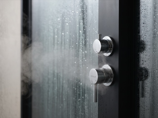 Steam shower — editorial fittings detail